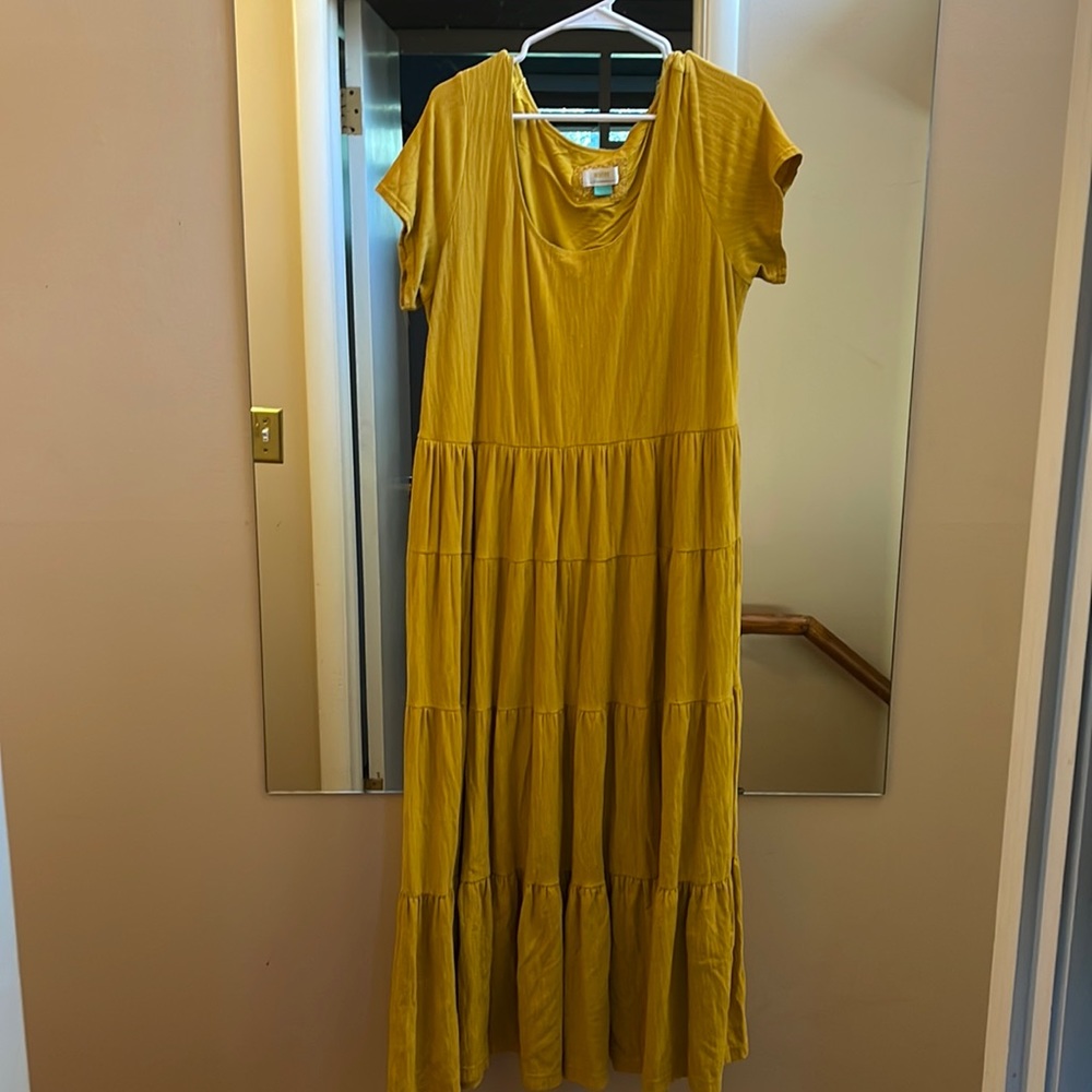 Marigold Anthropologie maxi dress